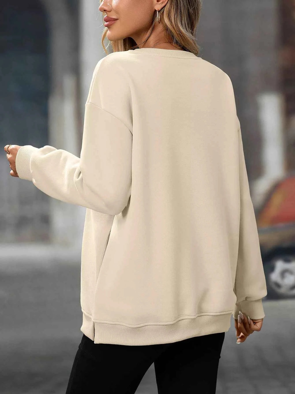 Casual Solid Color Long Sleeve Sweatshirt d4fd95e3-e1bb-4a25-9726-addfae973e71-Max-Origin