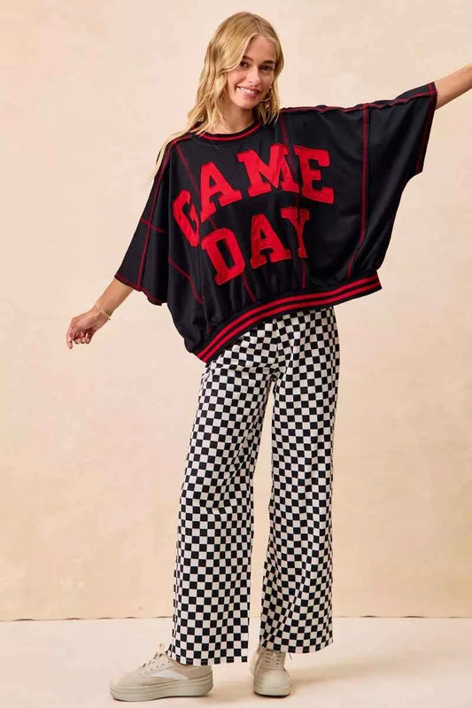Gameday Theme Checkered Printed Pants d50d3b1312154b43b556e34d17e0ac13-Max-Origin