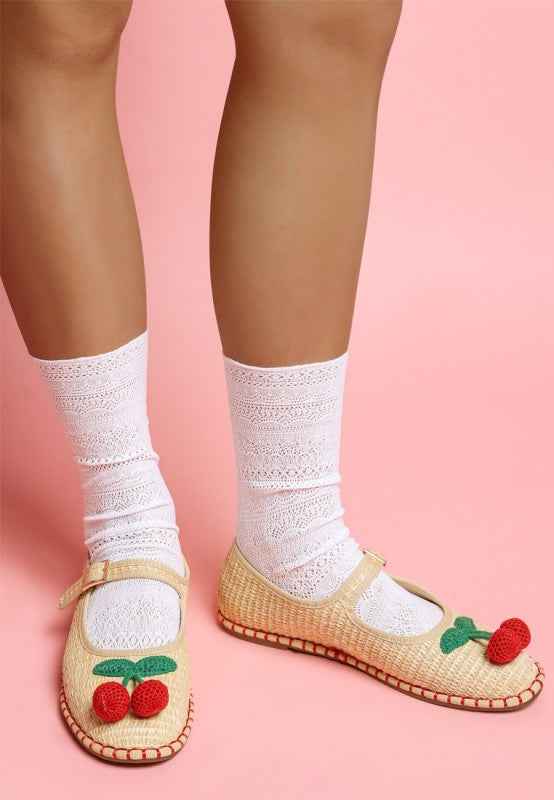 Brunch Date Cherry Accent Mary Jane Flats d5316f5c-c876-483d-842b-1eb16a2af0d2