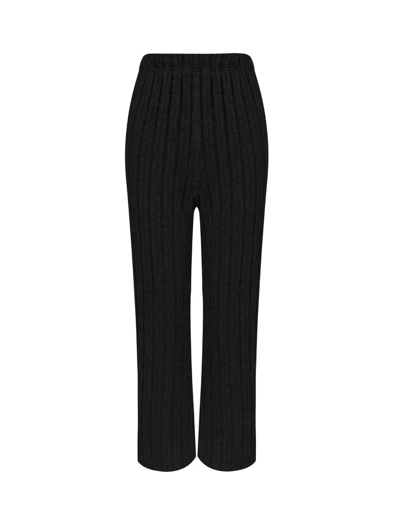 Plus Size Ribbed Knit Button-Front Top and Pants Set d535e57c92b440748bda2b0c52705ada-Max-Origin