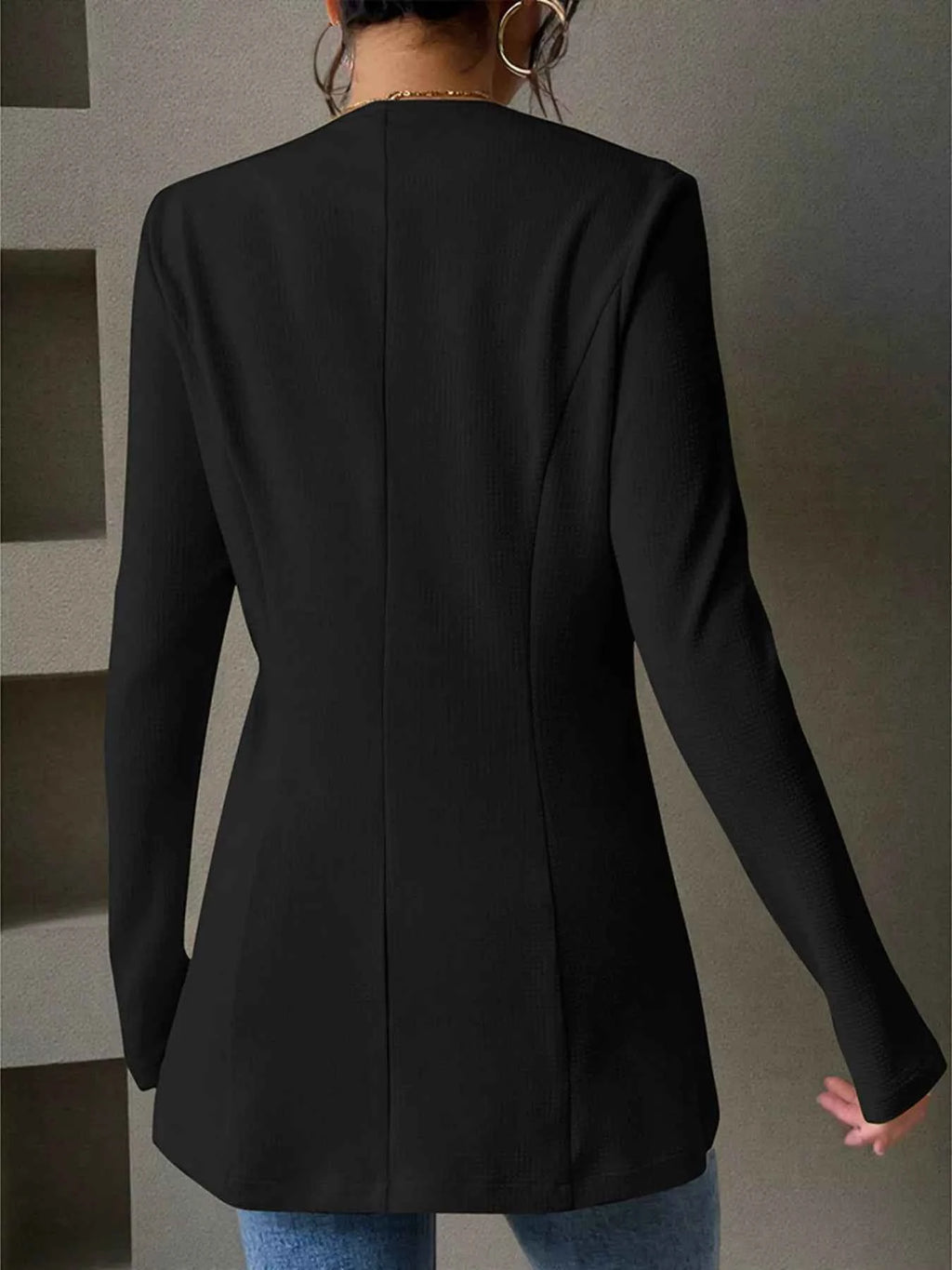 One Button Long Sleeve Blazer d53a3fb12bdf4c23bcf1b04b5f3c6b78-Max-Origin