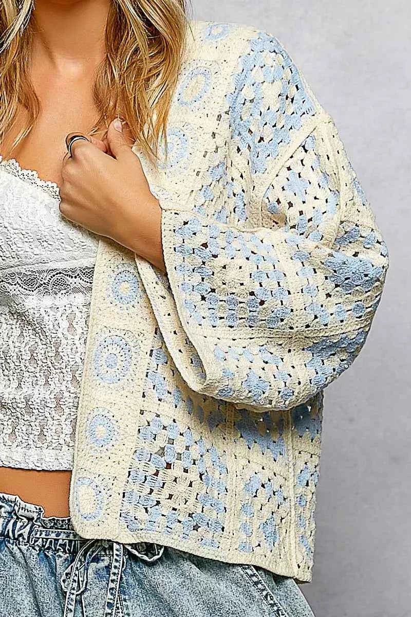 POL Open Front Crochet Cardigan with Granny Square Pattern d547c2c6-25d4-409a-882a-45d5b8426c2a-Max-Origin