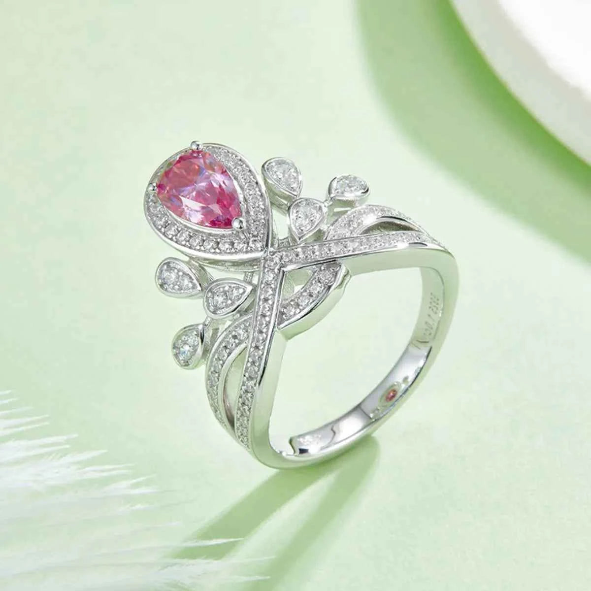 1 Carat Moissanite 925 Sterling Silver Ring Blush Pink d5a1684f-058f-45fd-bff0-0d2bad7b66f1-Max-Origin