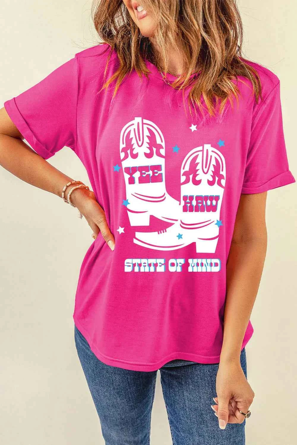 Graphic Round Neck Short Sleeve T-Shirt d5afb462-89db-4b62-8976-b941a8bd5c07-Max