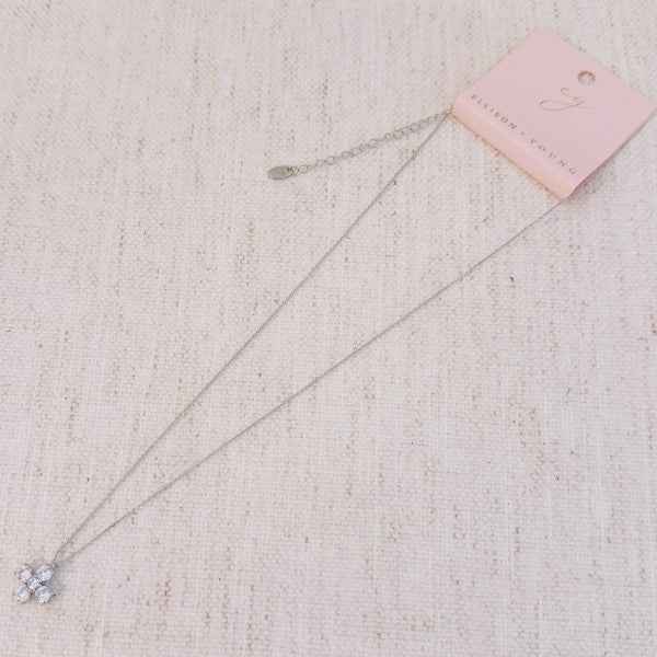 Radiant Sparkle Mini Cross Pendant Necklace d5b28434-beb0-4563-a41f-e4426064ba33