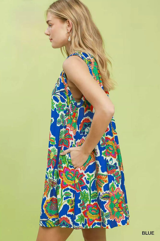 Abstract Print Sleeveless Shift Dress d5bfbbb3-c980-4638-85ef-93d67965f032-Max-Origin