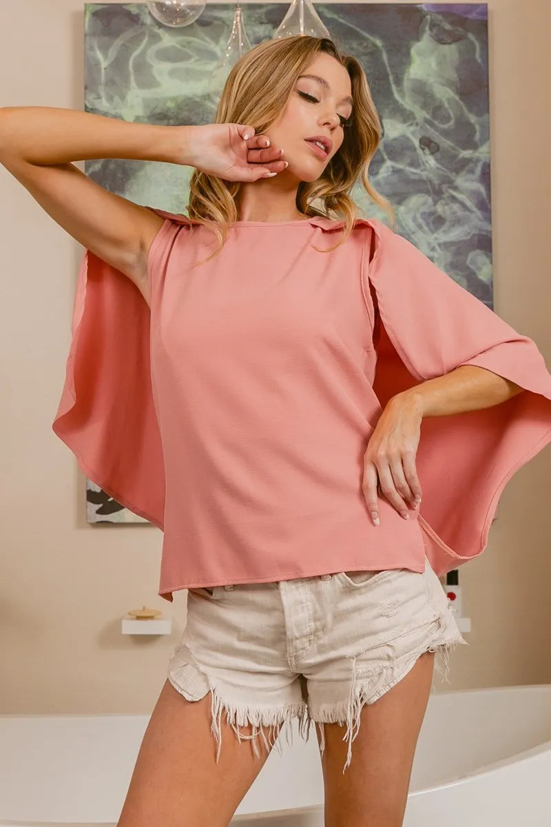 BiBi Woven Top With Fold Over Back Detail d5dd3c65765240e39258a57a6336cca4-Max-Origin