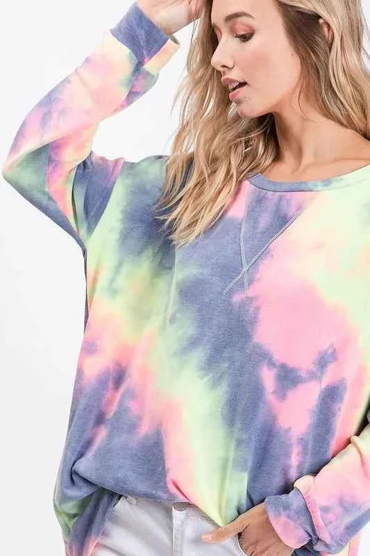 BiBi Tie Dye French Terry Print Top d5f1d4869f474cc09fa2a20208ff294c-Max-Origin