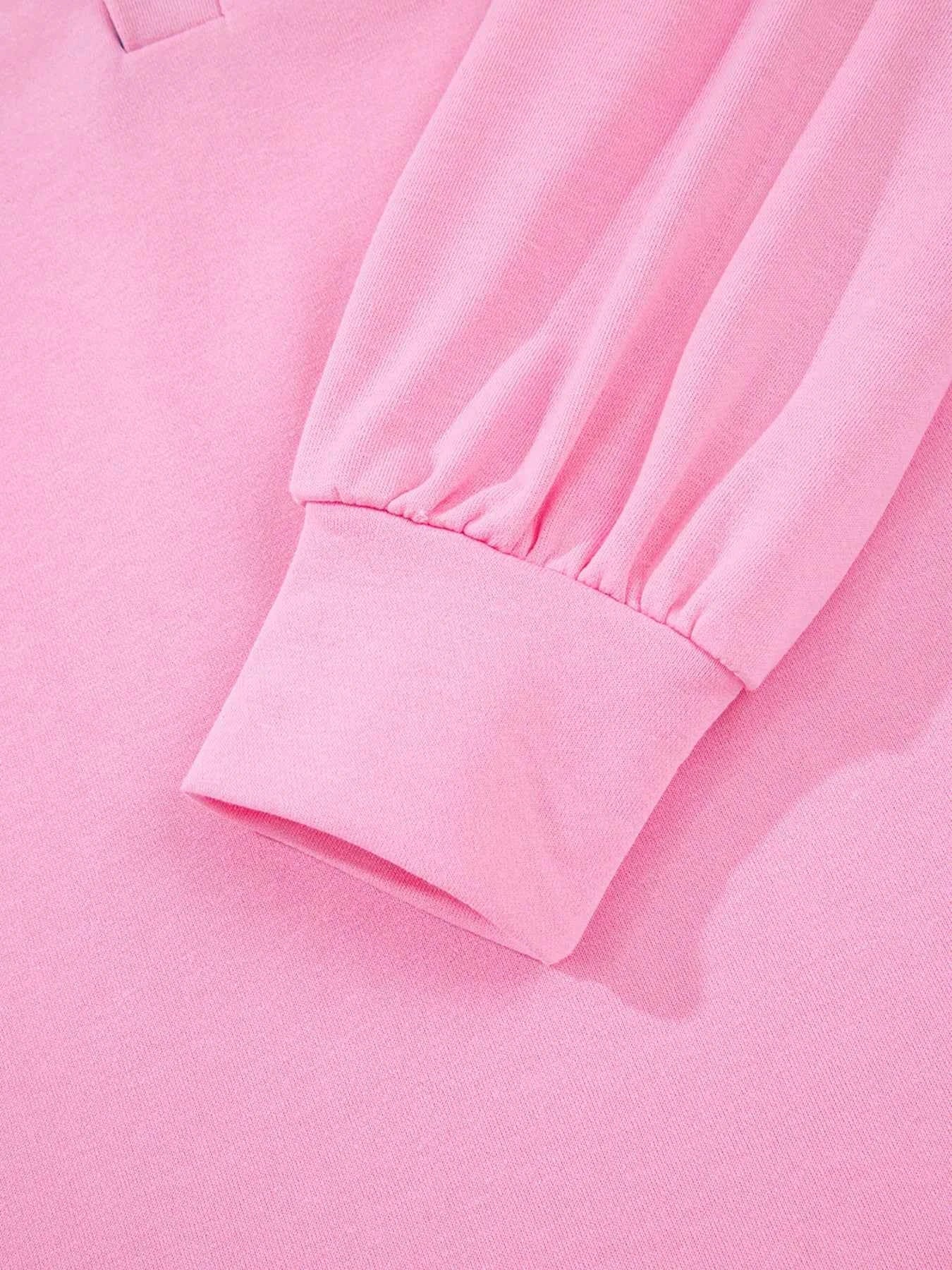 Striped Collar Patchwork Puff Sleeve Sweatshirt d612c44fefe6413d9001bd826f61b4e2-Max-Origin