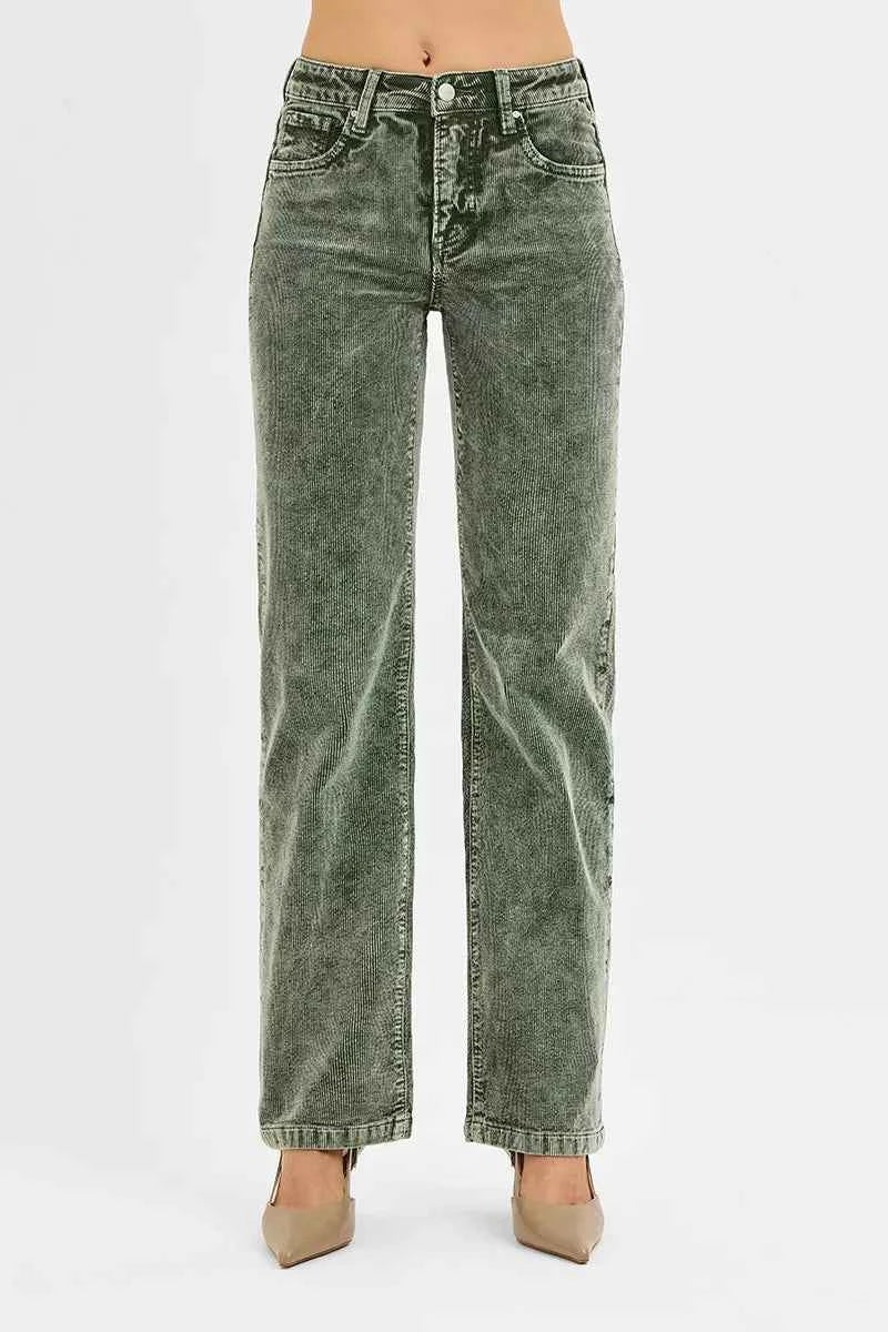 RISEN Tummy Control Mid Rise Straight Leg Corduroy Pants d61c73fa-3bd0-4ec9-90c6-112e0b414c2e-Max-Origin