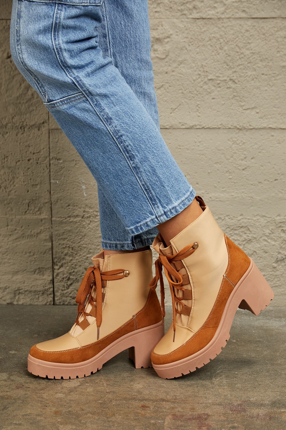 East Lion Corp Lace Up Lug Booties d636692cc3274658b690f1cf8d5d330f-Max