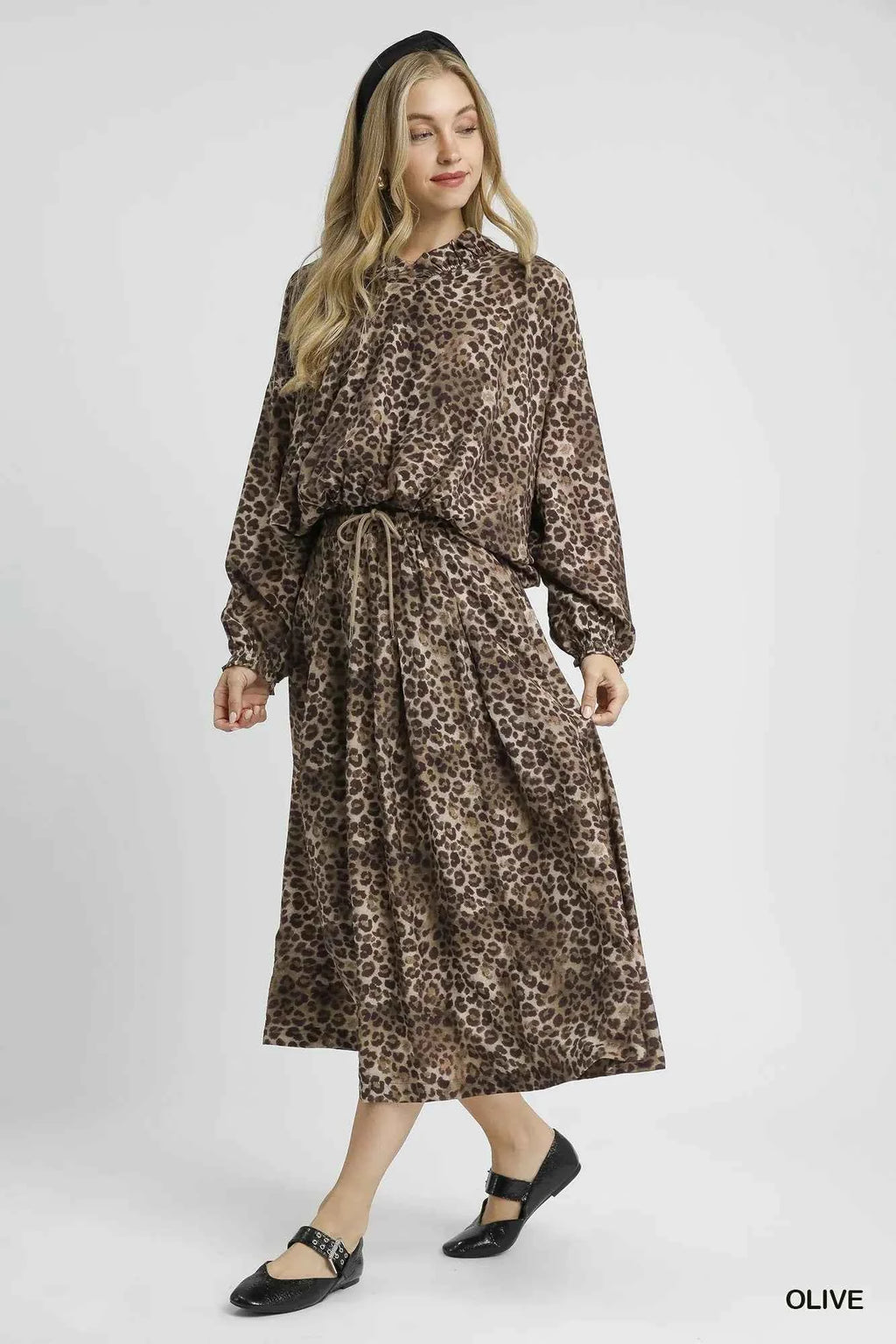 Umgee Drawstring Leopard Midi Skirt d6835a28-c1a4-4eea-bd8b-001628b17fd1-Max-Origin