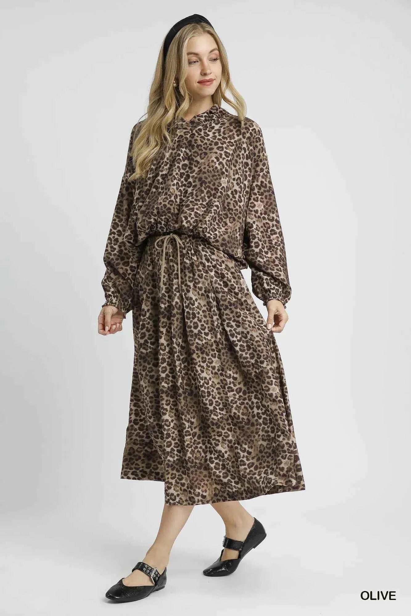 Umgee Drawstring Leopard Midi Skirt d6835a28-c1a4-4eea-bd8b-001628b17fd1-Max-Origin