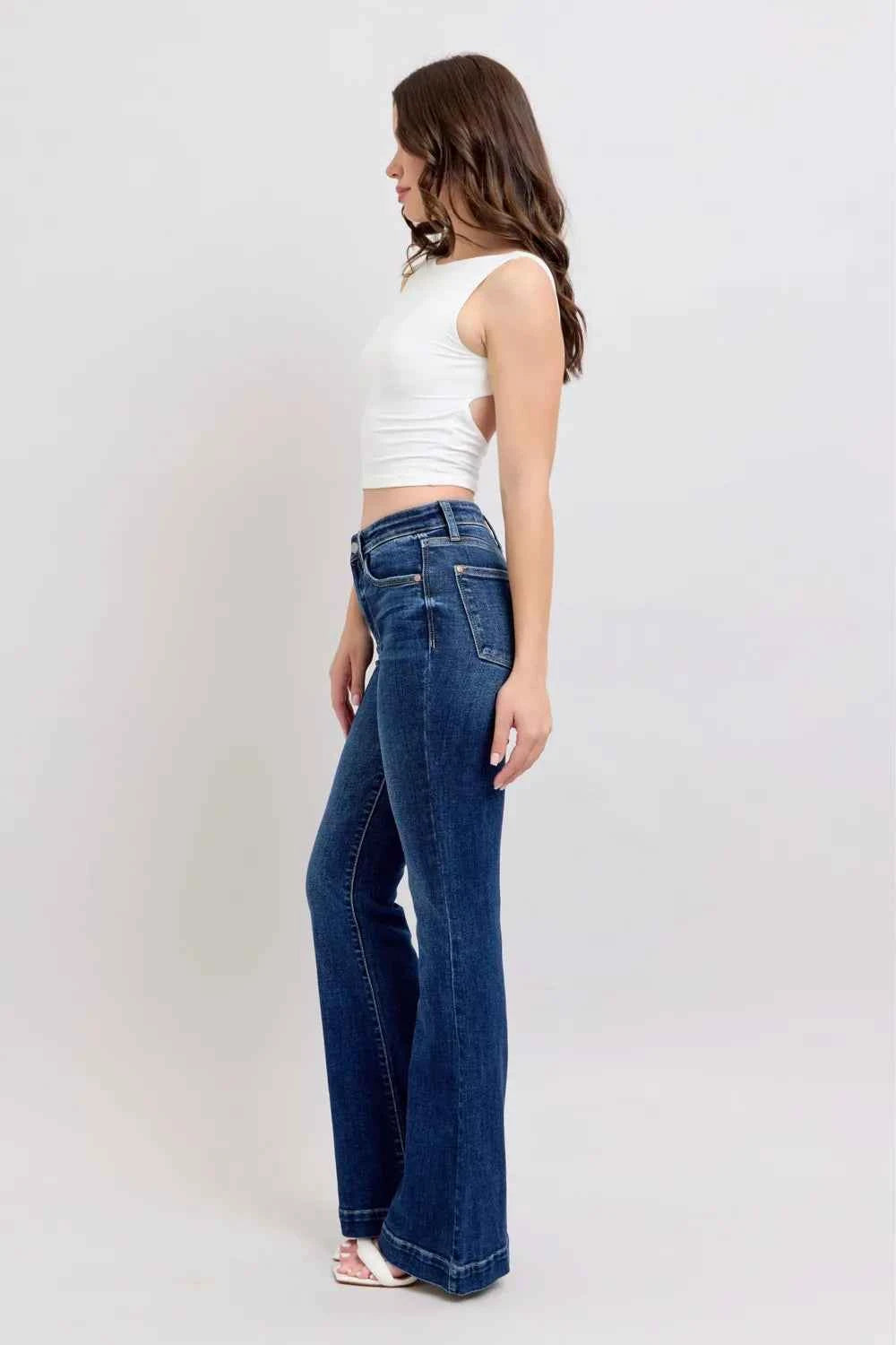 Judy Blue Full Size High Rise Flare Jeans with Pockets Plus Size d69414d4-adeb-4838-9ae3-a2fd52e6a924-Max