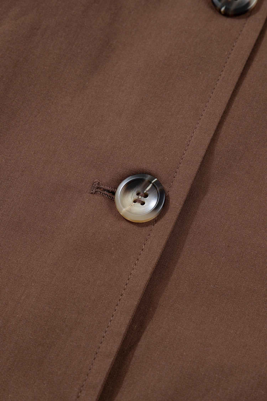 Dark Brown Collared Buttoned Leopard Liner Patchwork Chic Jacket d69842aabd77045b