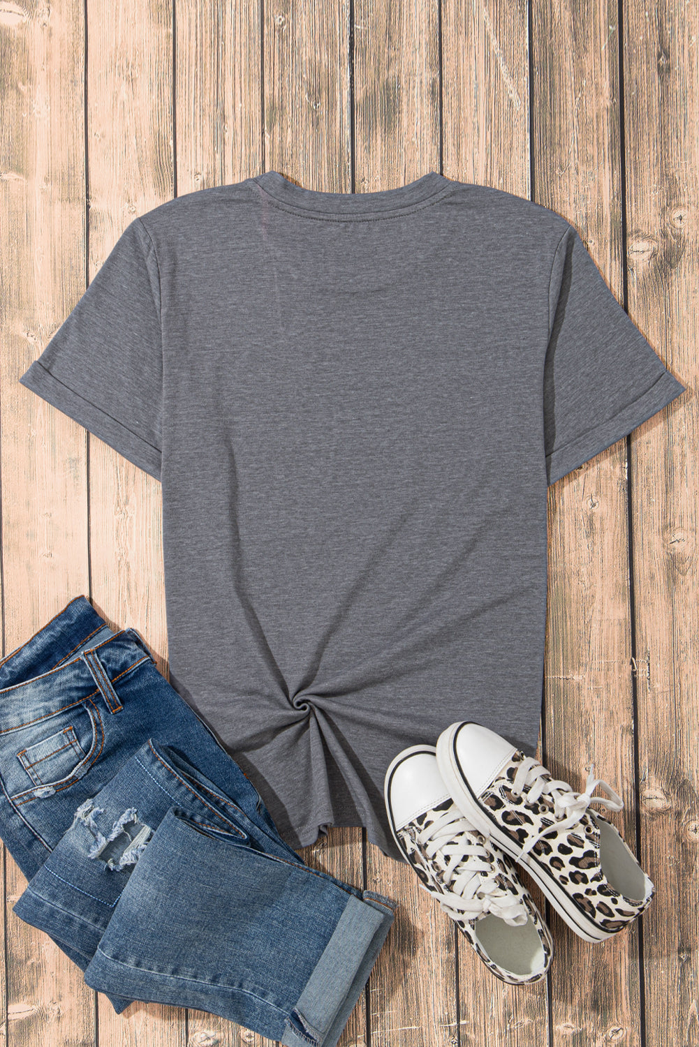 Gray Sequin Baseball Bat Graphic Game Day Casual Tee d6a245eccd7090bd