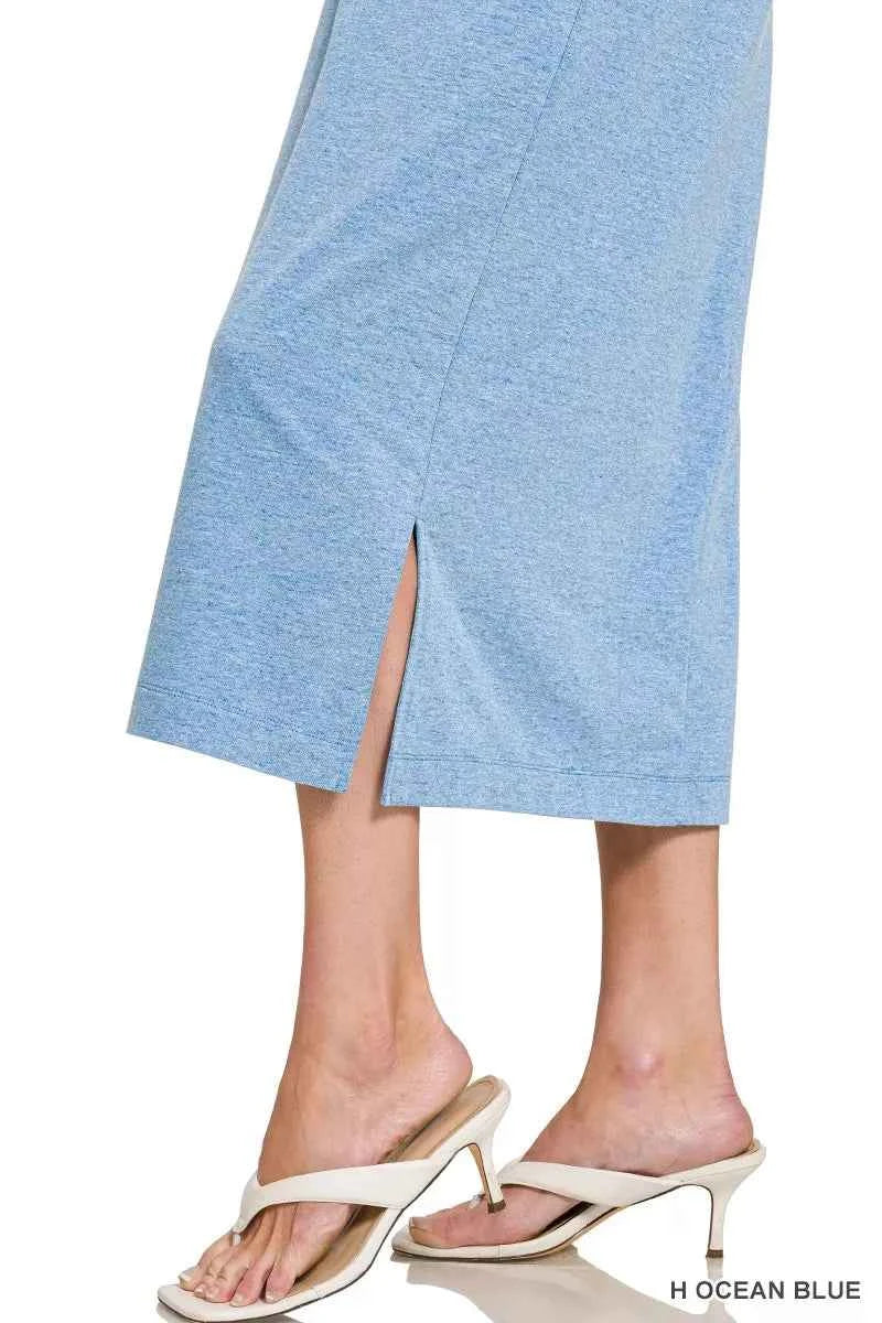 Zenana Round Neck Short Sleeve Midi Dress d6cbb5aae8be4ccbb894e2fb204089f3-Max-Origin