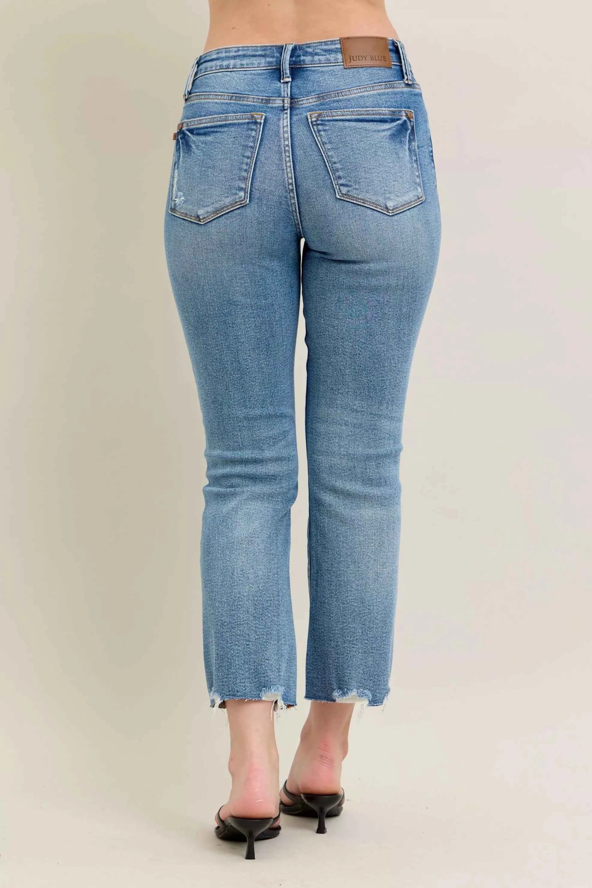 Judy Blue Mr Vintage Wash Destroy Hem Kick Flare Jeans d6d64dfd0c7745c5a74a7caf5217b1cf-Max-Origin