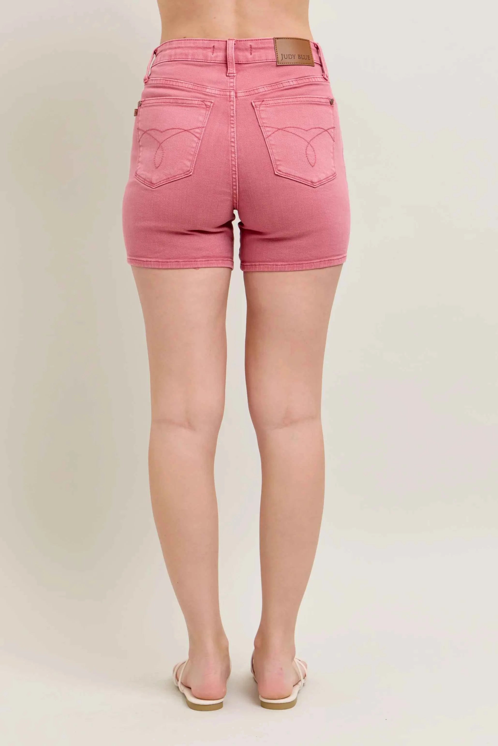 Judy Blue Pink Back Pkt Embroidery Shorts d6d96954aaef4aba85f019725d912143-Max-Origin
