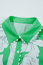 Floral Ric Rac Edge Puff Sleeve Button Up Summer Shirt d707c702-4631-44ec-b9dd-e7edf2935c63-Max-Origin