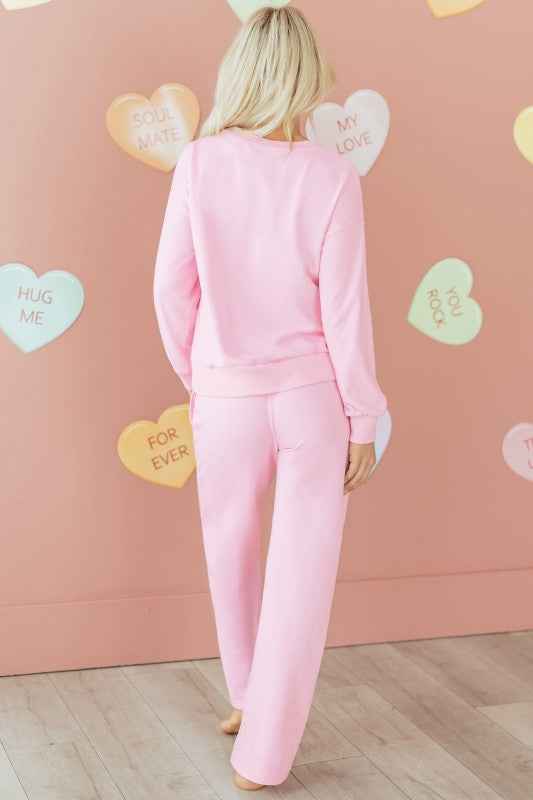 Valentine Chenille Heart Top and Pants Set d70aef6d-c28c-4ac9-8acf-7456e670bd62