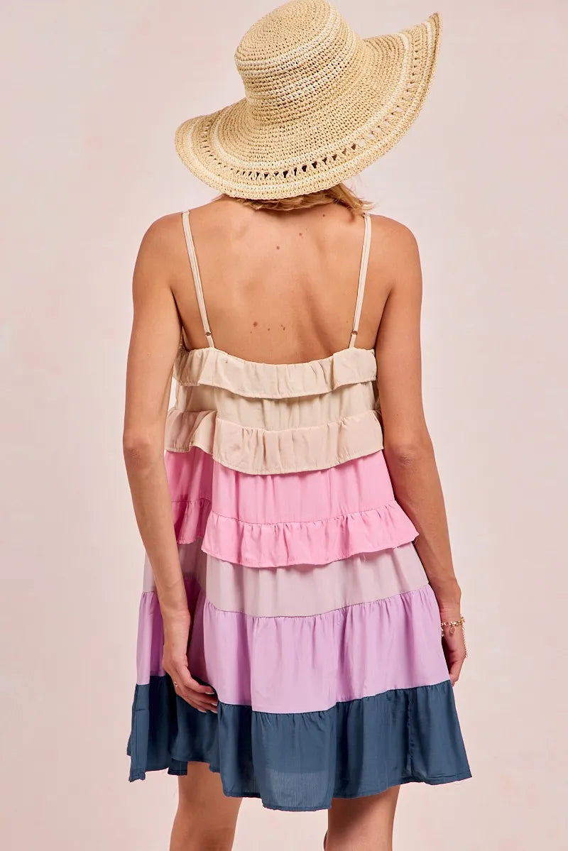 BiBi Color Blocked Tiered Dress d70c9e9ccab84c338ed24403734d2298-Max-Origin