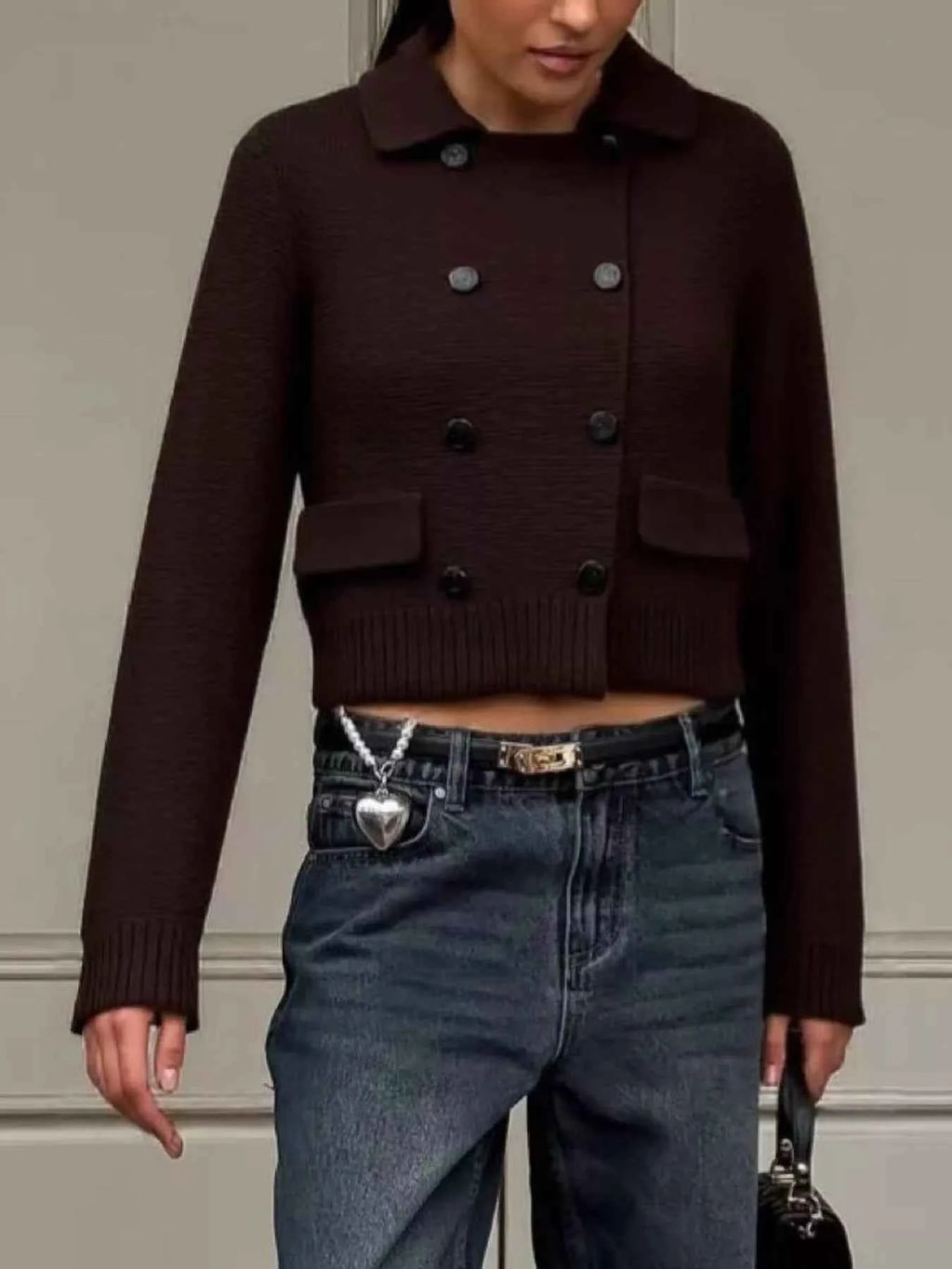 Double-Breasted Knit Cardigan d70f5736-4876-4a3b-b961-fa9cae17511c-Max-Origin