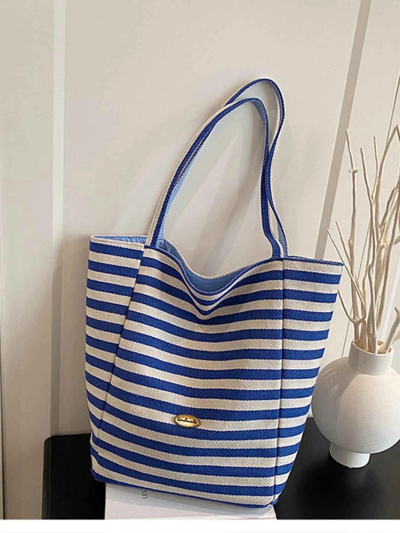 Striped Canvas Tote Bag d715c33e93ca46bda09549efa832d930-Max-Origin