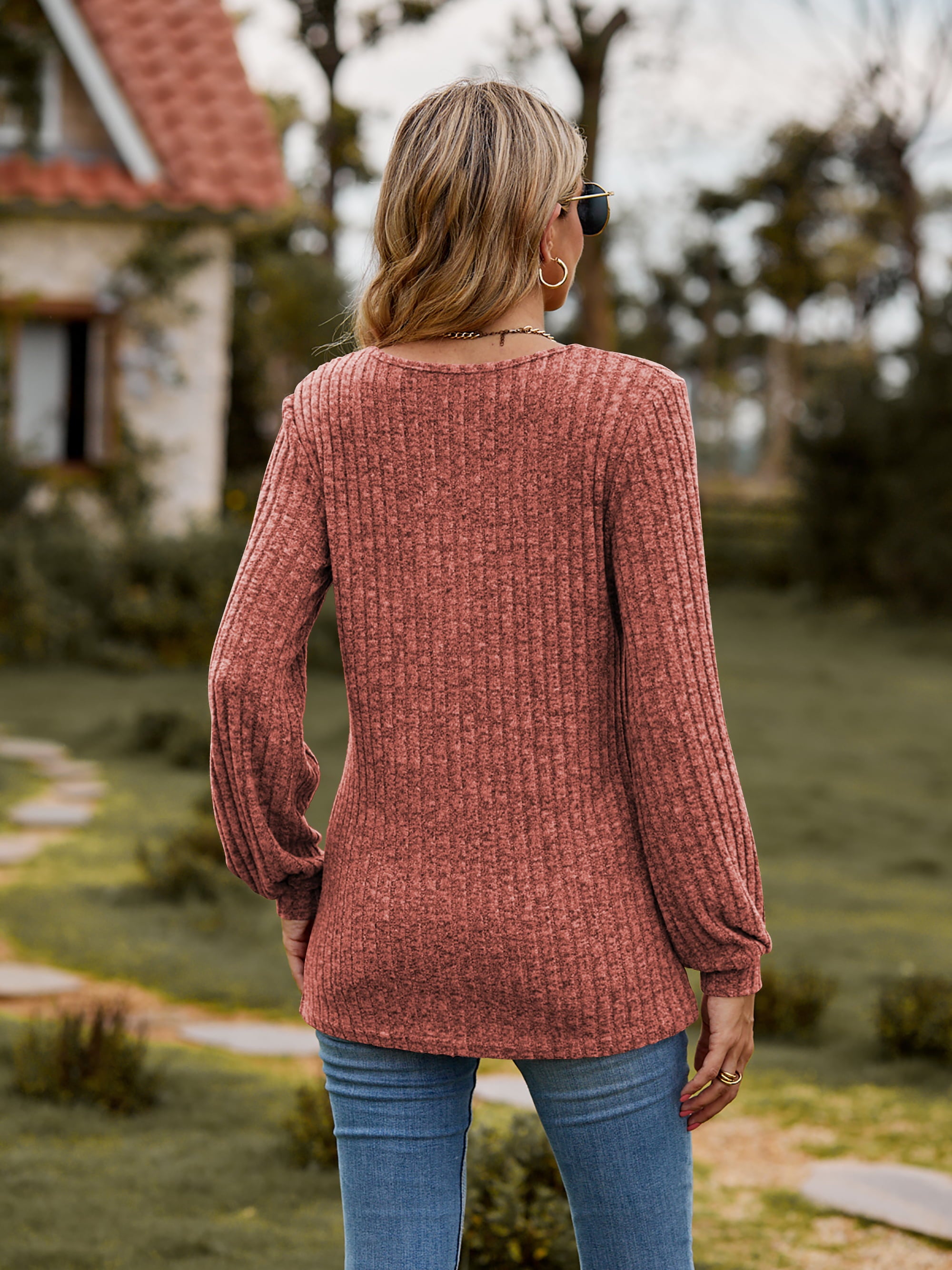 Round Neck Button-Down Long Sleeve Tee d719b7f8017f4112b6ff3fcc4878dd15-Max