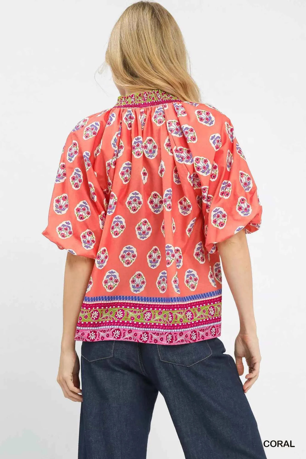 Umgee Boho Border Print Peasant Top d72eaad2-4614-4fe3-9414-34e9e3459c83-Max-Origin