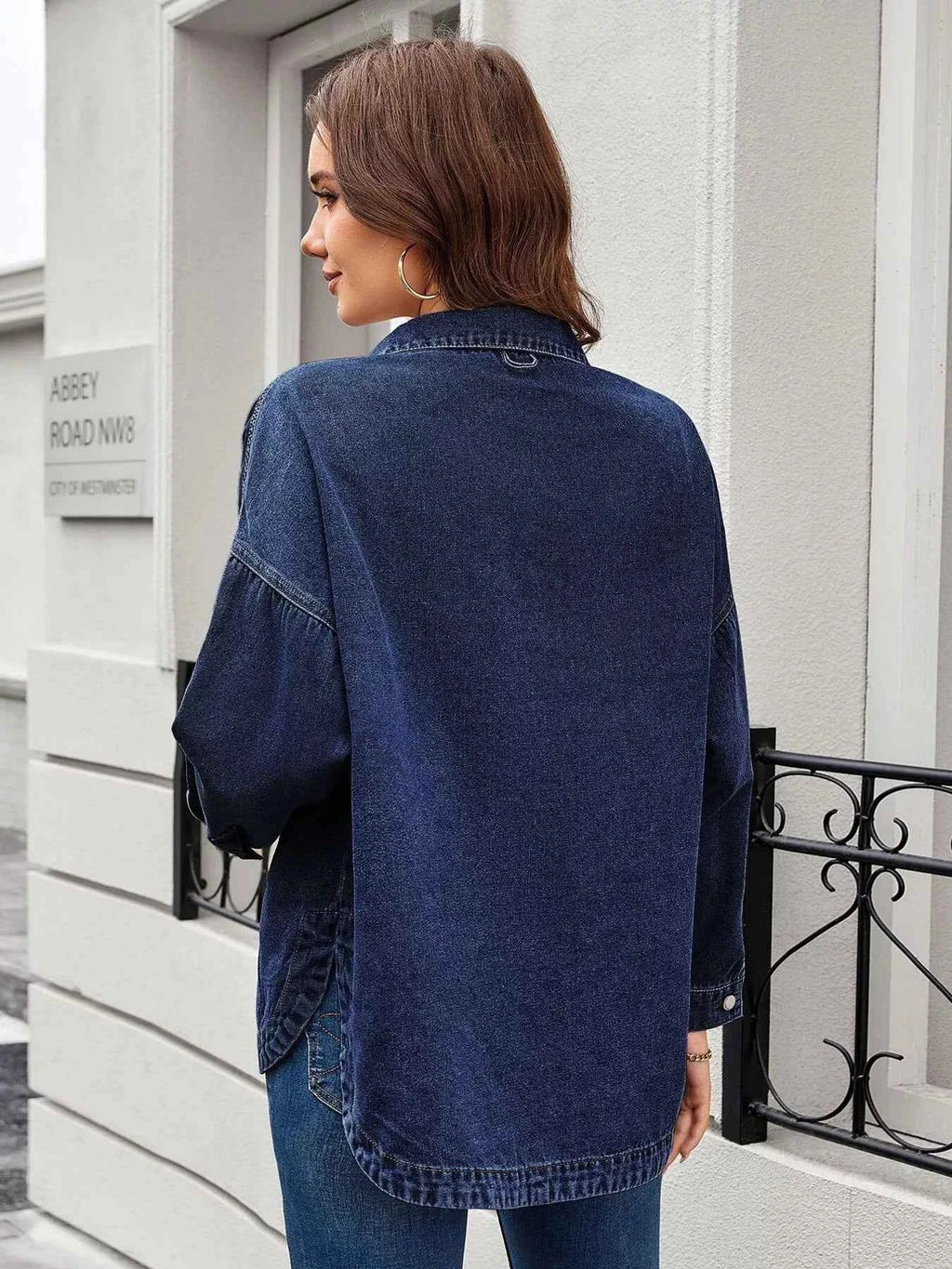 Vintage Wash Button-Down Denim Jacket d73a114a6abe451384c7202a903e9324-Max-Origin