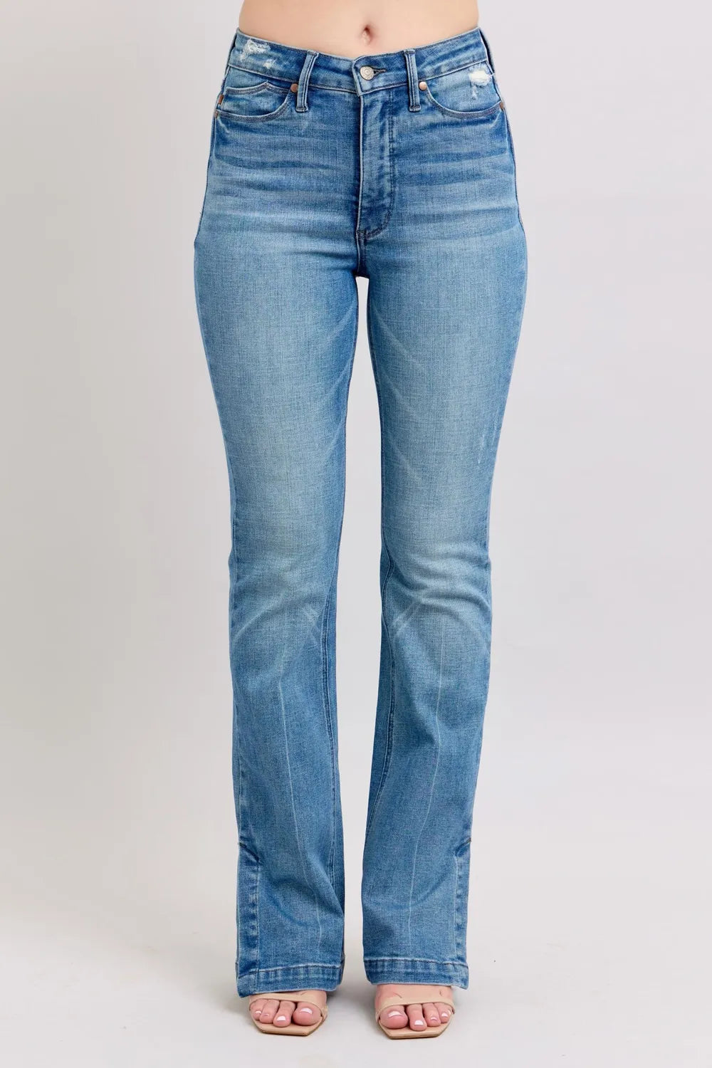 Judy Blue HW Tummy Control Vintage Wash Side Slit Slim Boot Jeans Medium d7ab9097-fc0a-4581-9d8d-ddcbe3409ce8-Max
