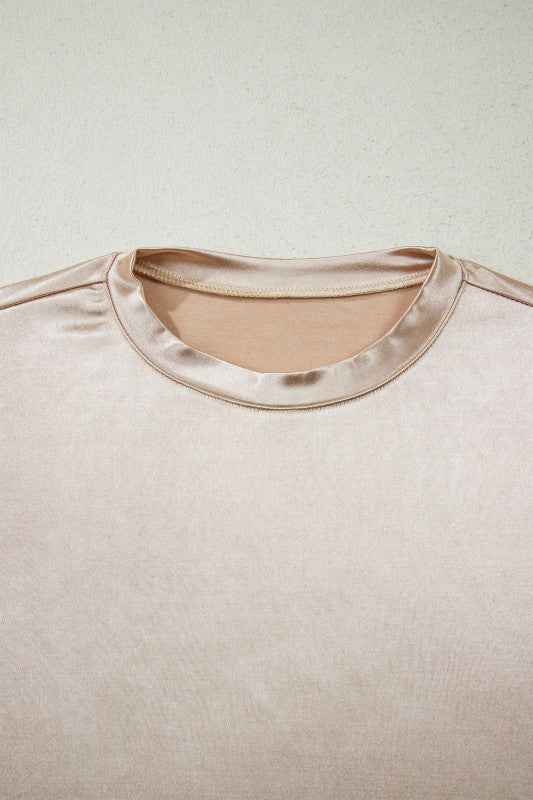 Metallic Round Neck Tank Top d7d97343-6825-447e-a71a-266d70a641c4