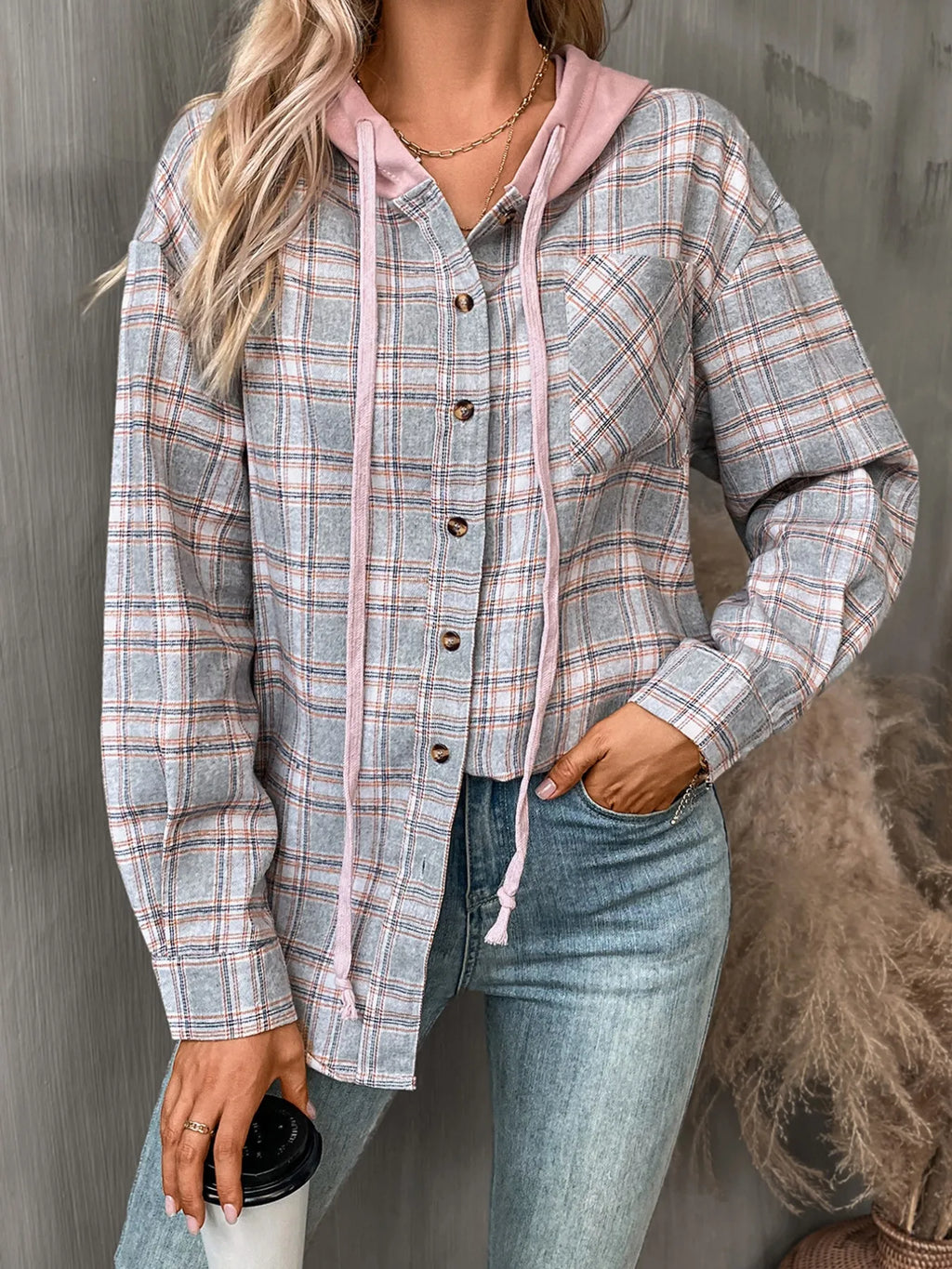 Plaid Button-Up Hooded Shirt d7db41b7-514f-4cfd-9f77-bf2d19a56c33-Max-Origin