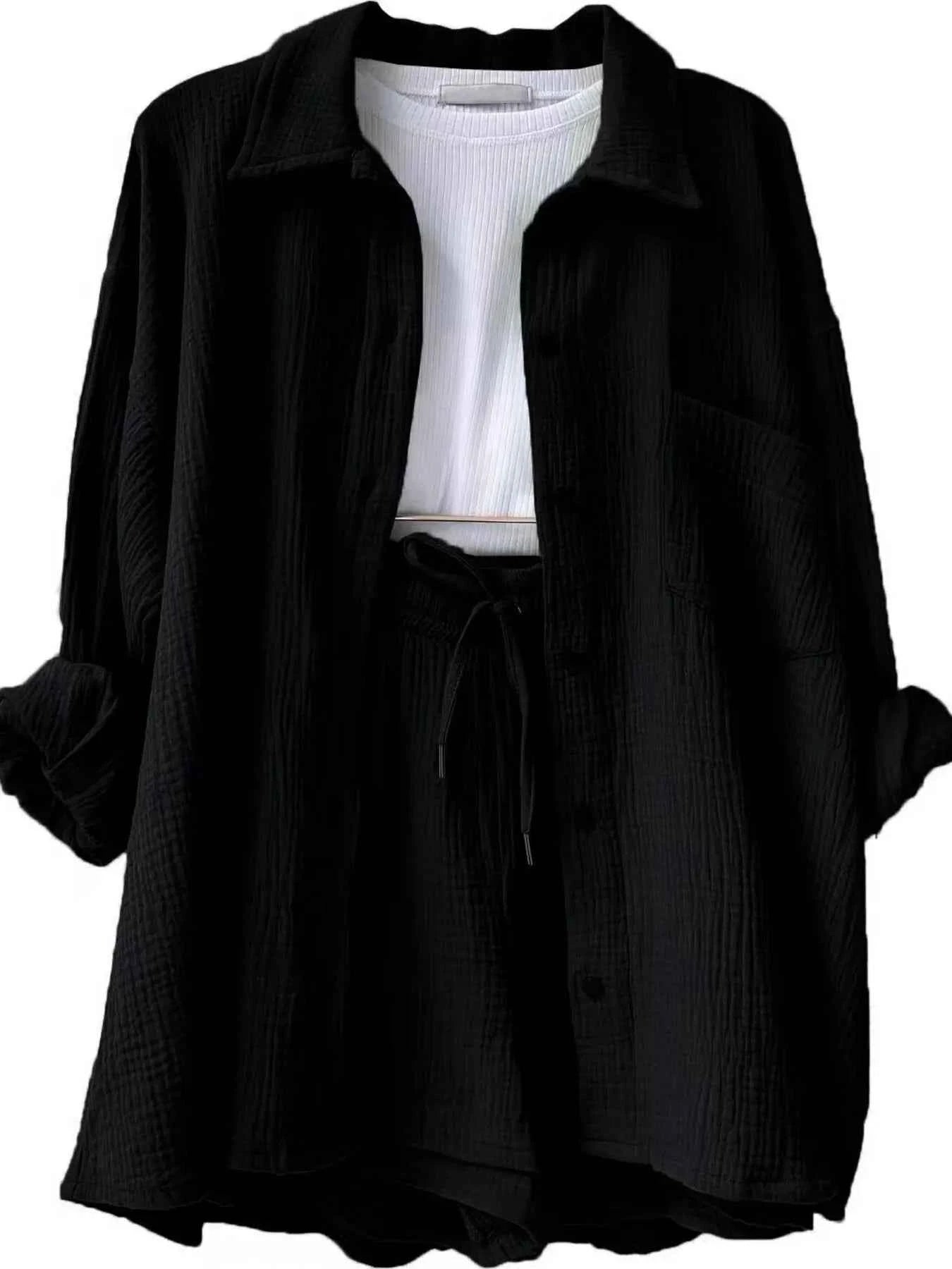 Button Up Shirt and Shorts Set d82cd7ab21464bf4a6a85cdb628b3e3e-Max-Origin