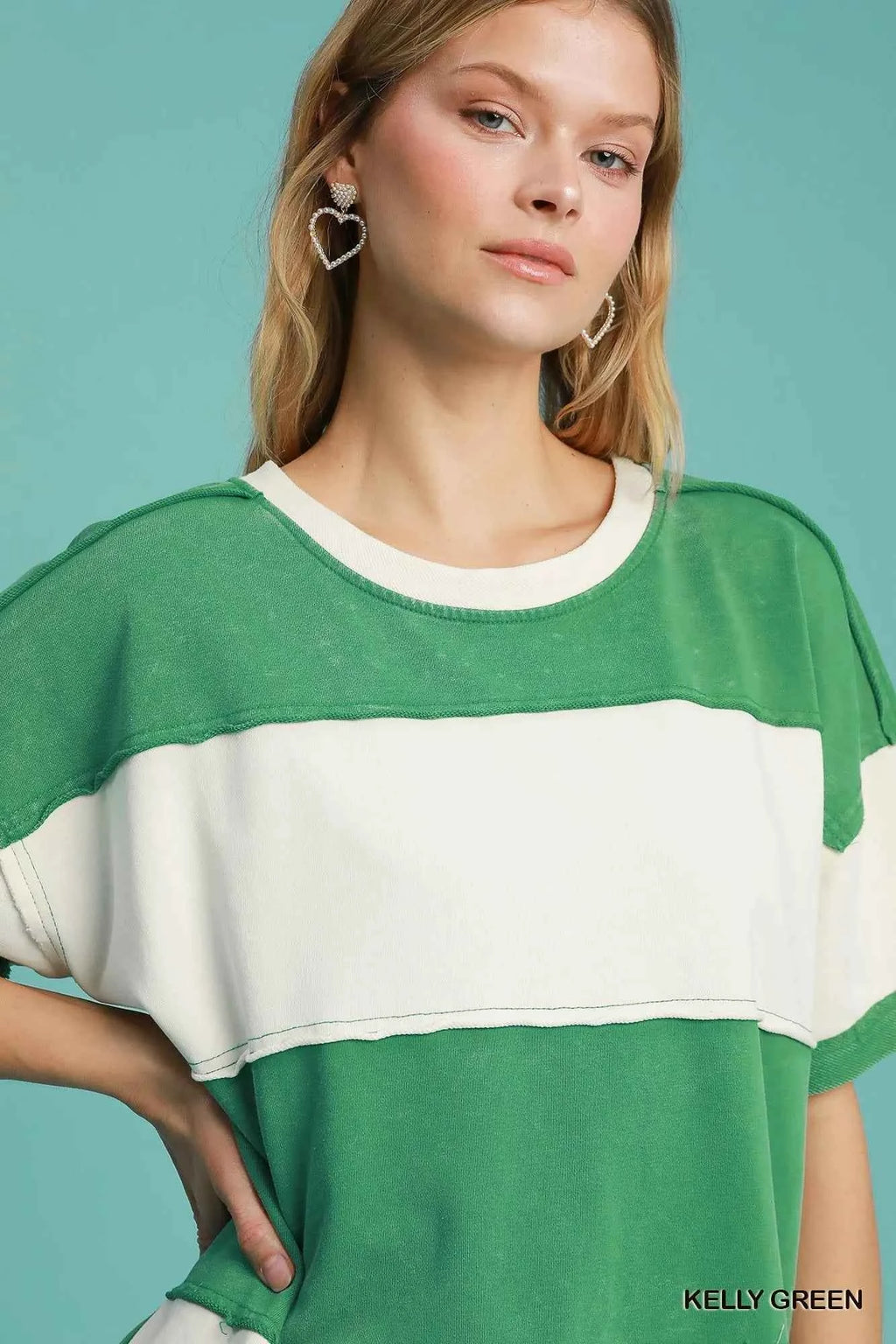 Umgee Mineral Wash ColorBlock Tunic Dress d83556f5-c8dd-43f2-8ef8-71f7b3095ebd-Max-Origin