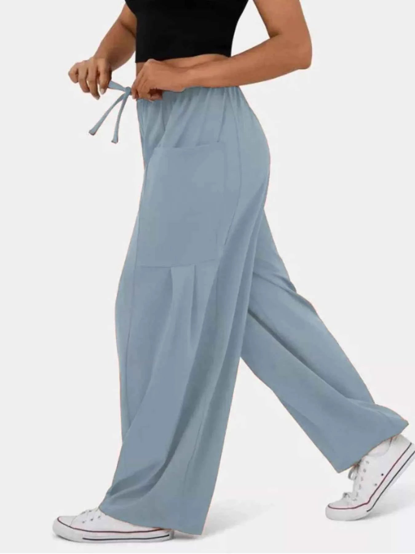 Drawstring Wide Leg Pants d86a400f5f454765b0c7650f05c79c1f-Max-Origin