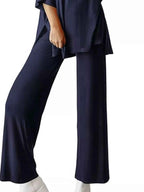 Slit Round Neck Top and Pants Set d8796332-1cd6-435c-945c-549c4f358985-Max-Origin