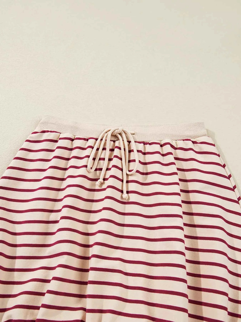 tripe Cropped Collared Drop Shoulder Pullover and Bubble Mini Skirt Set d87cfca27d8c42a696832039f9fcee74-Max-Origin