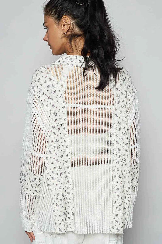 Floral Crochet Patchwork Long Sleeve Shirt d8841507-746d-4554-bfb2-020e85f3f5f8-Max-Origin