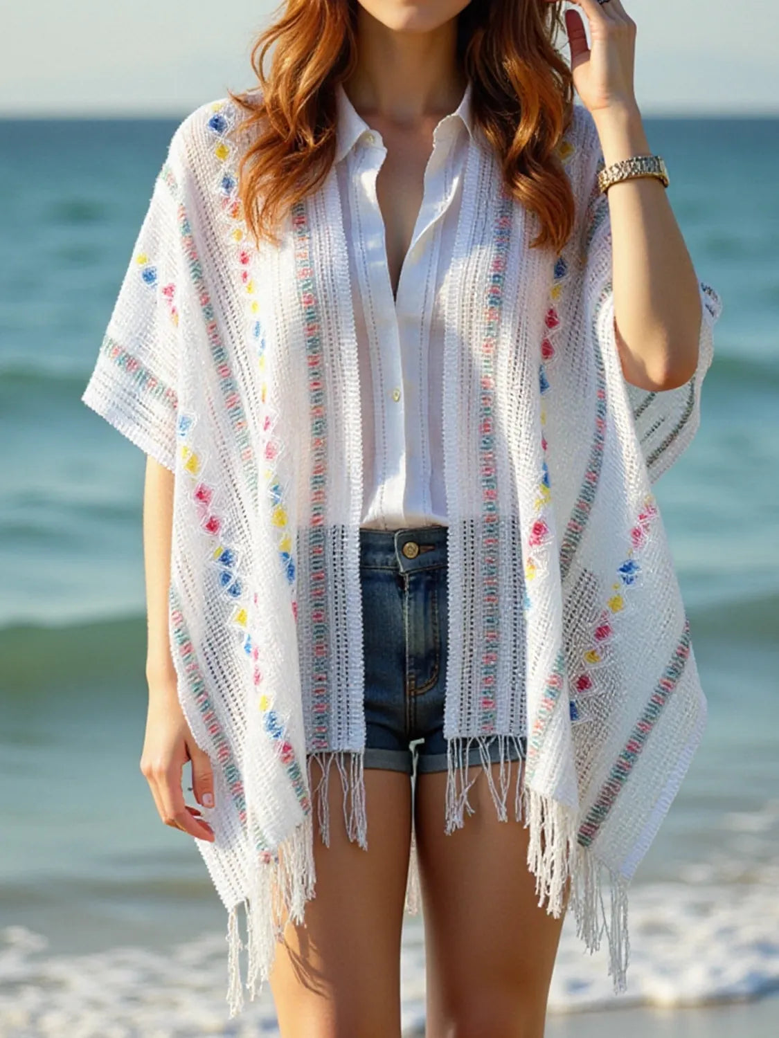 Openwork Fringe Open Front Knit Cape d89a698c-8844-4680-a393-b35d429c7c45-Max-Origin