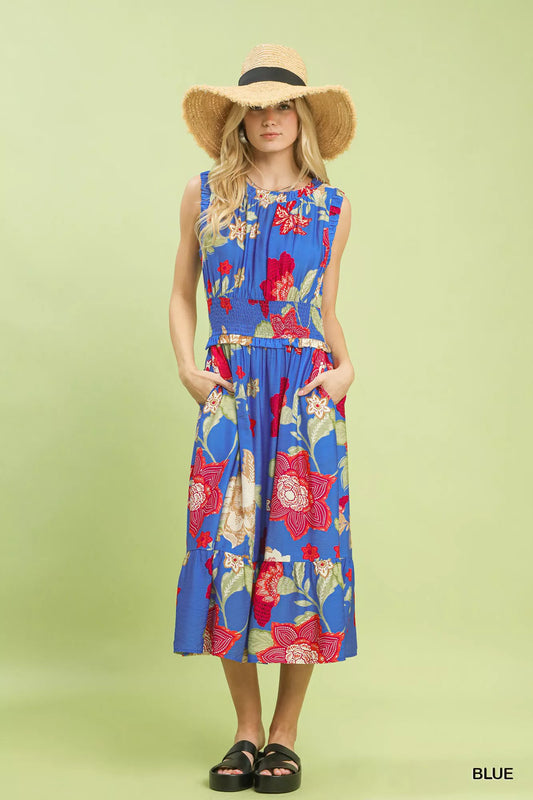 Floral Smocked Midi Dress d8ad82b7-aa93-4378-9820-8662d80ff27d-Max-Origin