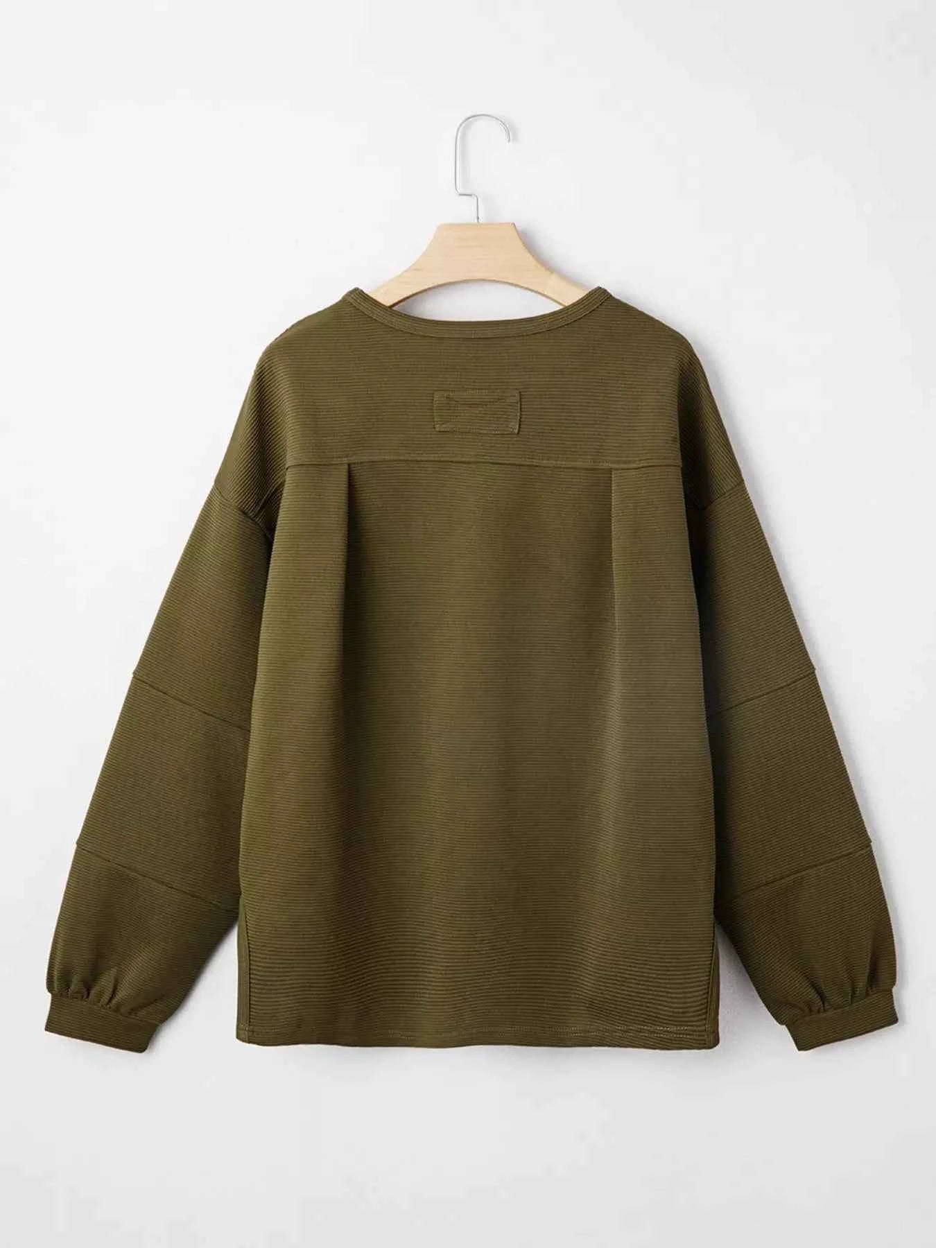 Ribbed Knit Oversized Sweatshirt d8b77e734a664d4e8649e95f2f78ff0d-Max-Origin