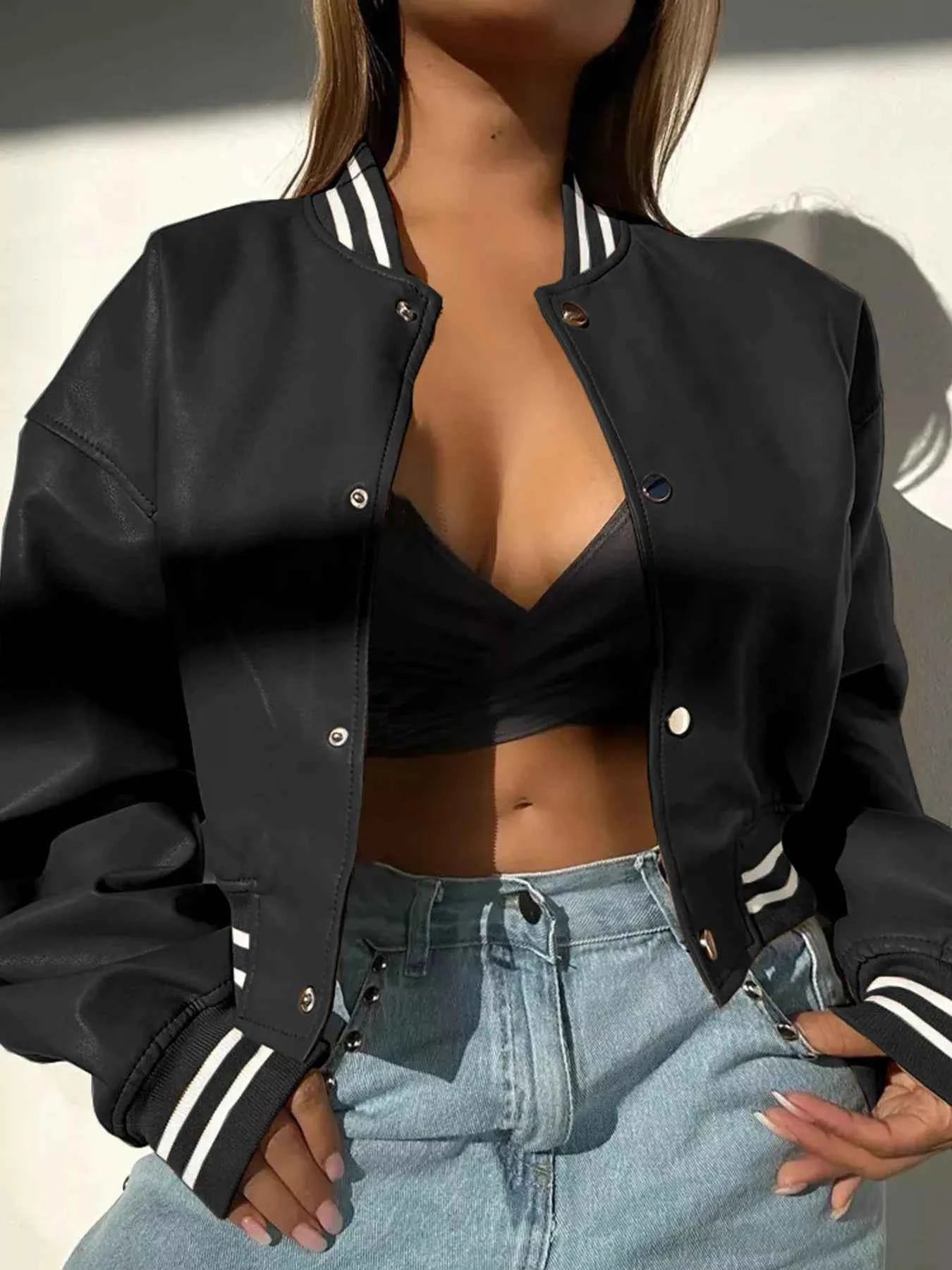 Snap Down Long Sleeve Jacket d8c7706ceea6459980e2188de639a48b-Max-Origin