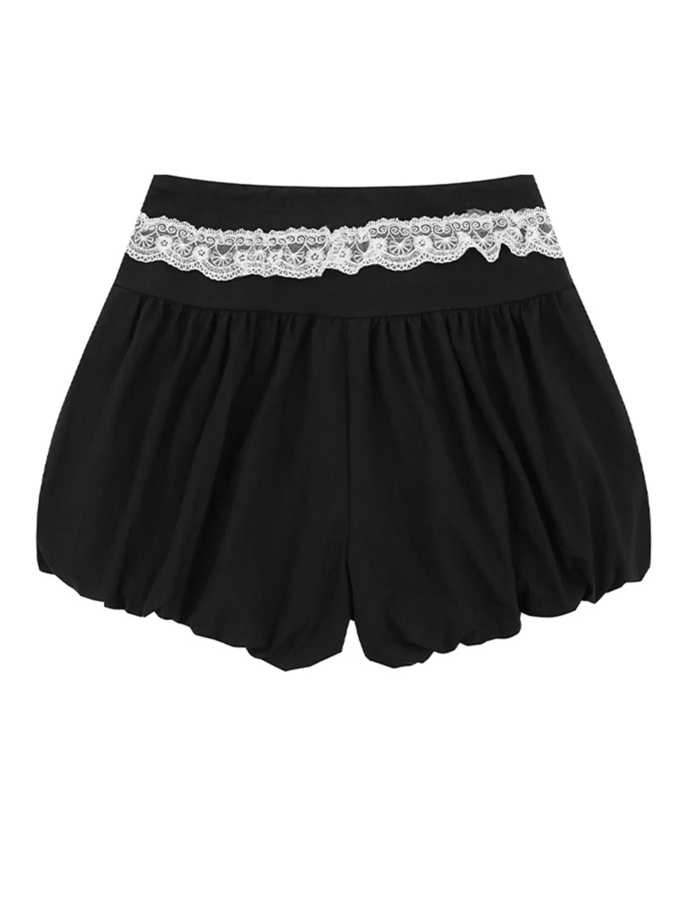 Lace Trim Shorts with Drawstring d8c8bae4-24b3-4b0d-b3db-45a3af534b98-Max-Origin