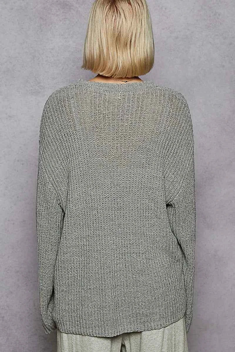 POL Oversized V-Neck Knit Top d936cabb-8c30-4734-89c4-a5ae0a16ab89-Max-Origin