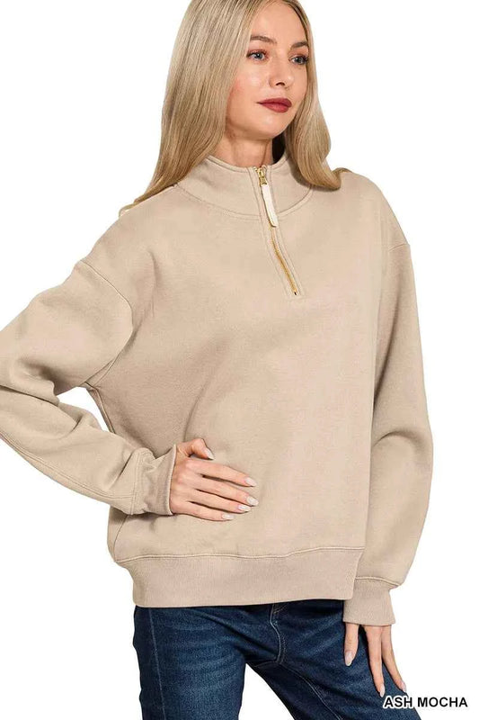 Fleece Half Zip Sweatshirt d94fad0a-2fa2-426f-8593-3154e1da579d-Max-Origin
