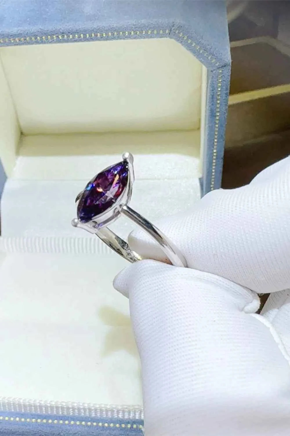2 Carat Moissanite 925 Sterling Silver Ring d9750278-b103-4b78-8e97-7497c16f1879-Max