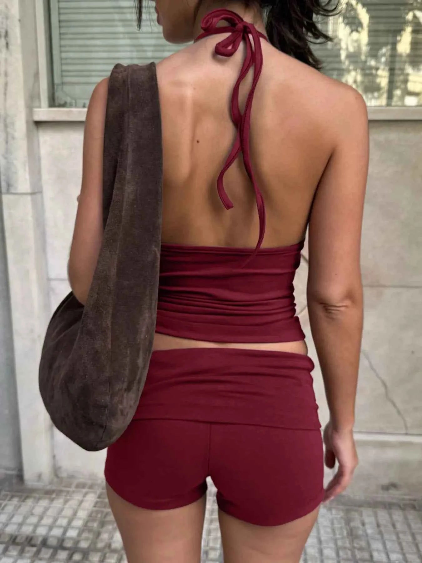 Halter Neck Cami and Shorts Set d97f64ea-b47d-478e-bf7c-34f55cece180-Max-Origin