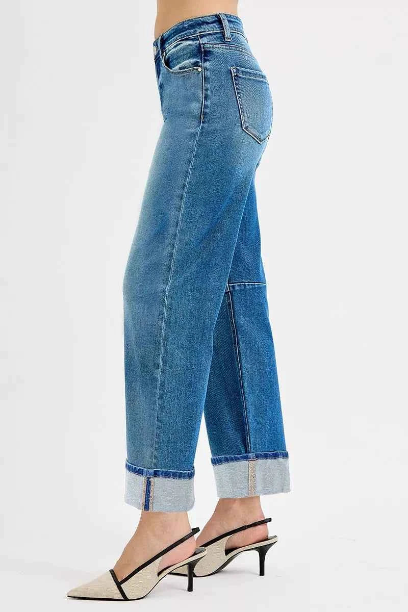 RISEN Slouchy Crop Barrel Cuffed Jeans d9a94e3f-365a-4425-8277-073ead26c333-Max-Origin